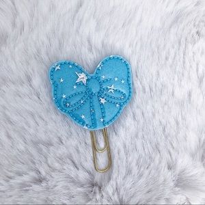 Blue Bow Planner Clips